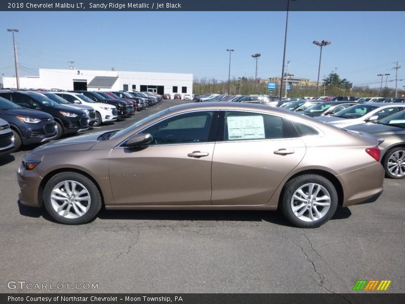Sandy Ridge Metallic / Jet Black 2018 Chevrolet Malibu LT