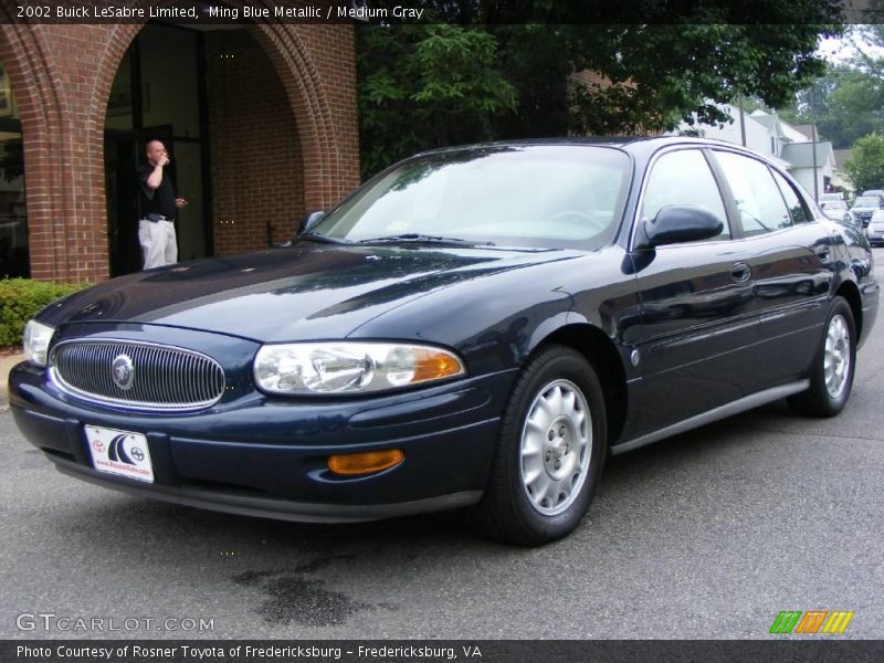Ming Blue Metallic / Medium Gray 2002 Buick LeSabre Limited