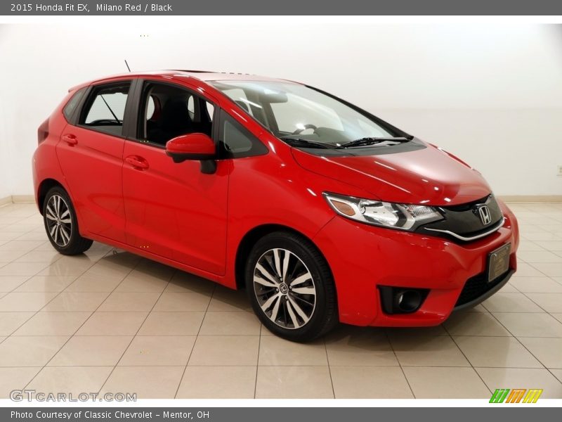 Milano Red / Black 2015 Honda Fit EX