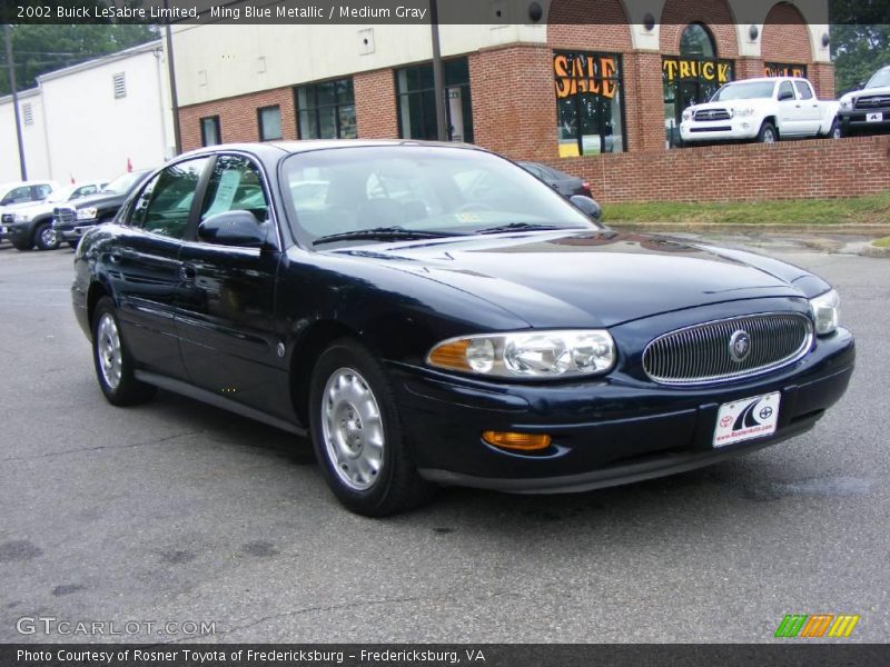 Ming Blue Metallic / Medium Gray 2002 Buick LeSabre Limited