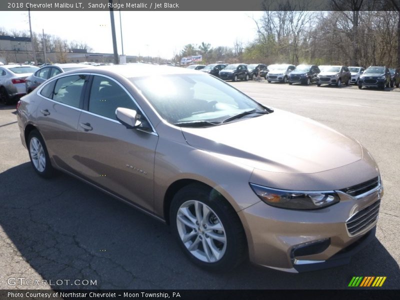 Sandy Ridge Metallic / Jet Black 2018 Chevrolet Malibu LT