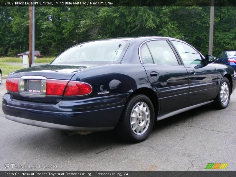 Ming Blue Metallic / Medium Gray 2002 Buick LeSabre Limited