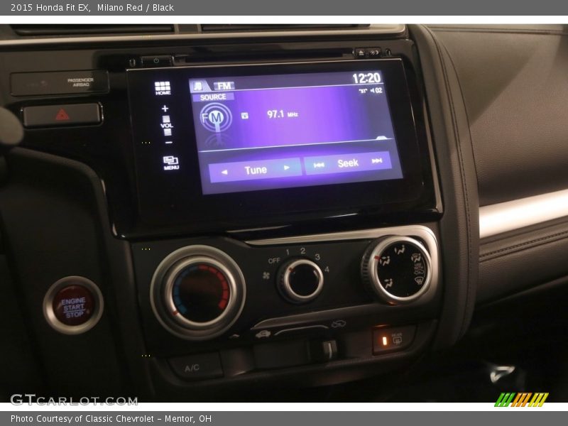 Milano Red / Black 2015 Honda Fit EX