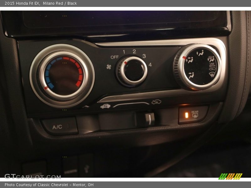 Milano Red / Black 2015 Honda Fit EX