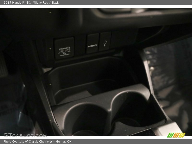 Milano Red / Black 2015 Honda Fit EX