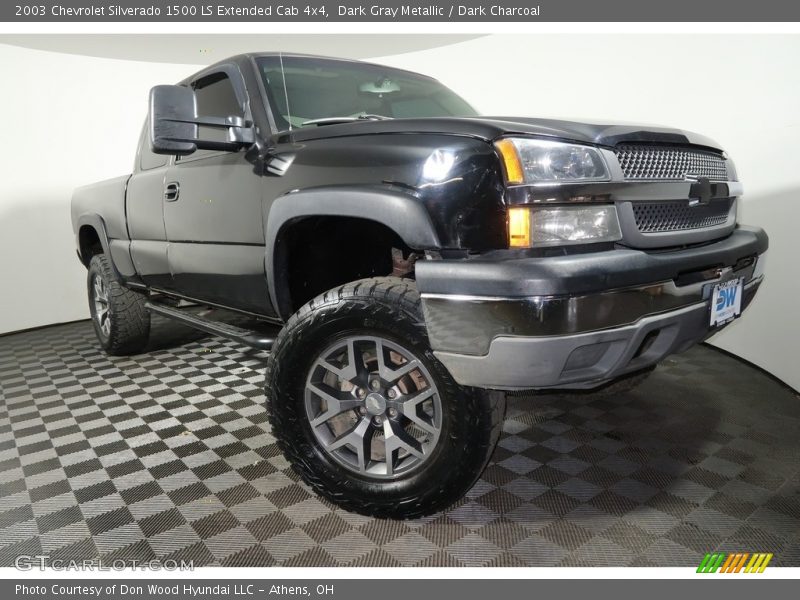Dark Gray Metallic / Dark Charcoal 2003 Chevrolet Silverado 1500 LS Extended Cab 4x4