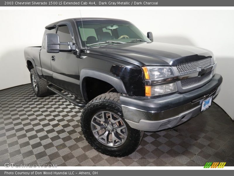 Dark Gray Metallic / Dark Charcoal 2003 Chevrolet Silverado 1500 LS Extended Cab 4x4