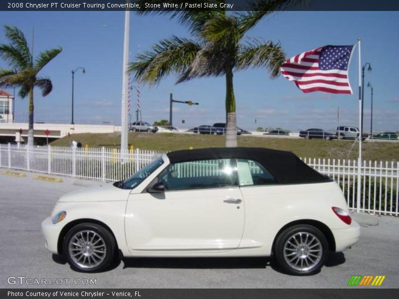 Stone White / Pastel Slate Gray 2008 Chrysler PT Cruiser Touring Convertible