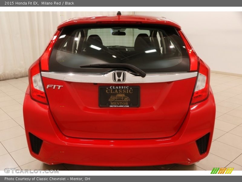 Milano Red / Black 2015 Honda Fit EX