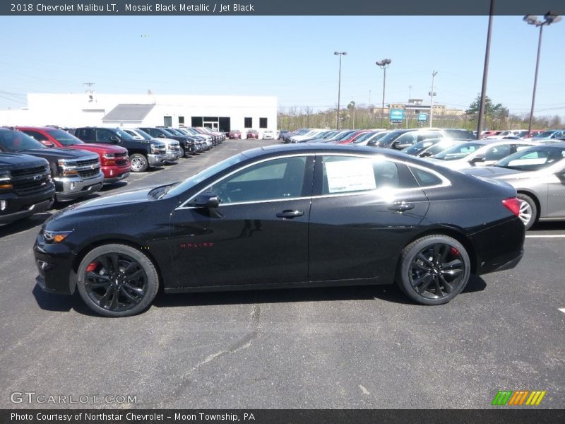 Mosaic Black Metallic / Jet Black 2018 Chevrolet Malibu LT