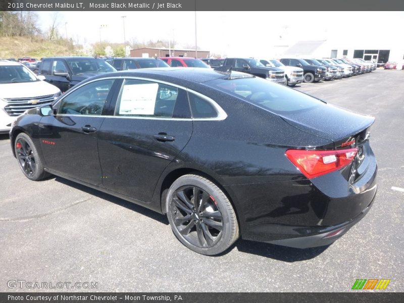 Mosaic Black Metallic / Jet Black 2018 Chevrolet Malibu LT