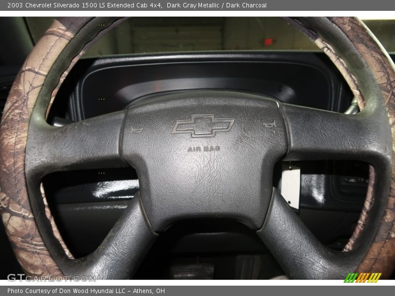 Dark Gray Metallic / Dark Charcoal 2003 Chevrolet Silverado 1500 LS Extended Cab 4x4