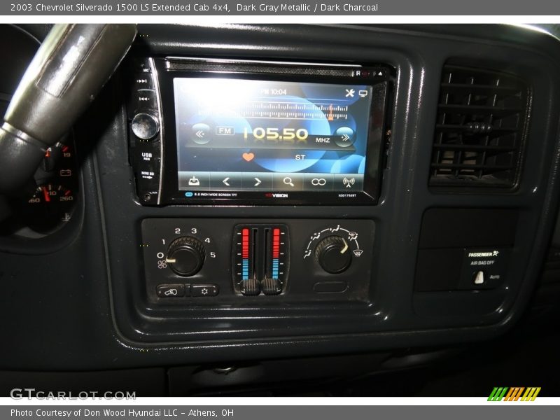 Dark Gray Metallic / Dark Charcoal 2003 Chevrolet Silverado 1500 LS Extended Cab 4x4