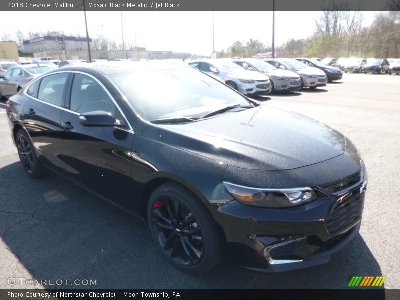 Mosaic Black Metallic / Jet Black 2018 Chevrolet Malibu LT