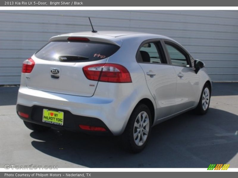 Bright Silver / Black 2013 Kia Rio LX 5-Door