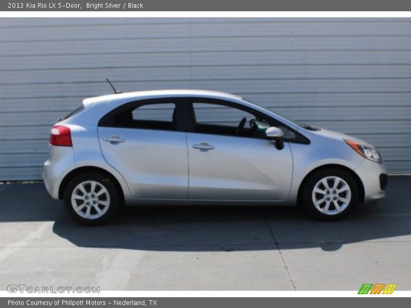 Bright Silver / Black 2013 Kia Rio LX 5-Door