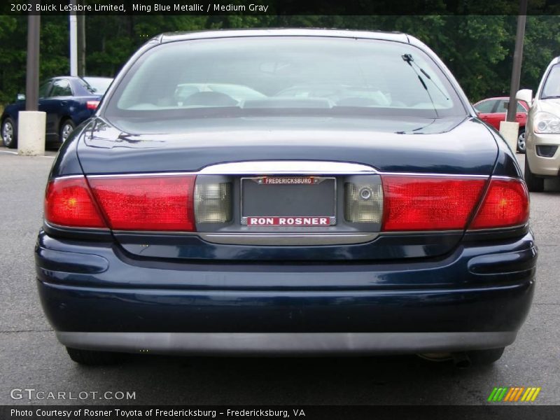 Ming Blue Metallic / Medium Gray 2002 Buick LeSabre Limited