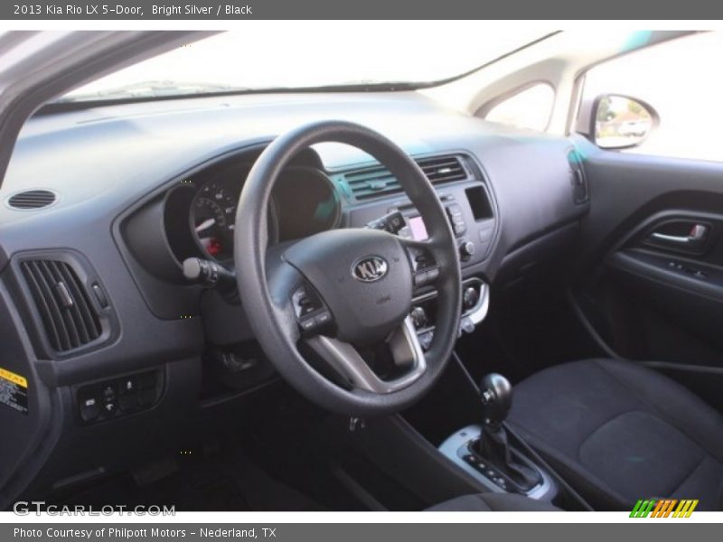 Bright Silver / Black 2013 Kia Rio LX 5-Door