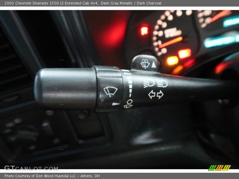 Dark Gray Metallic / Dark Charcoal 2003 Chevrolet Silverado 1500 LS Extended Cab 4x4