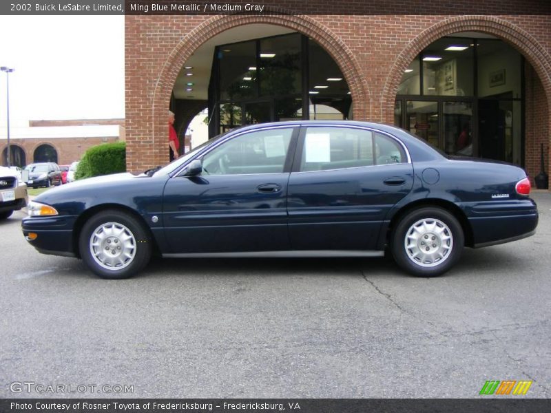 Ming Blue Metallic / Medium Gray 2002 Buick LeSabre Limited