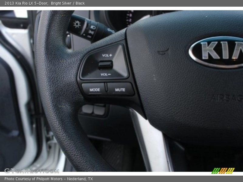 Bright Silver / Black 2013 Kia Rio LX 5-Door