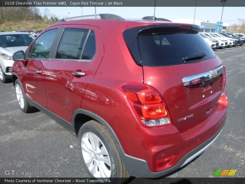 Cajun Red Tintcoat / Jet Black 2018 Chevrolet Trax Premier AWD