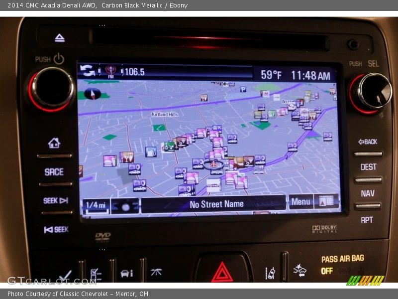 Carbon Black Metallic / Ebony 2014 GMC Acadia Denali AWD