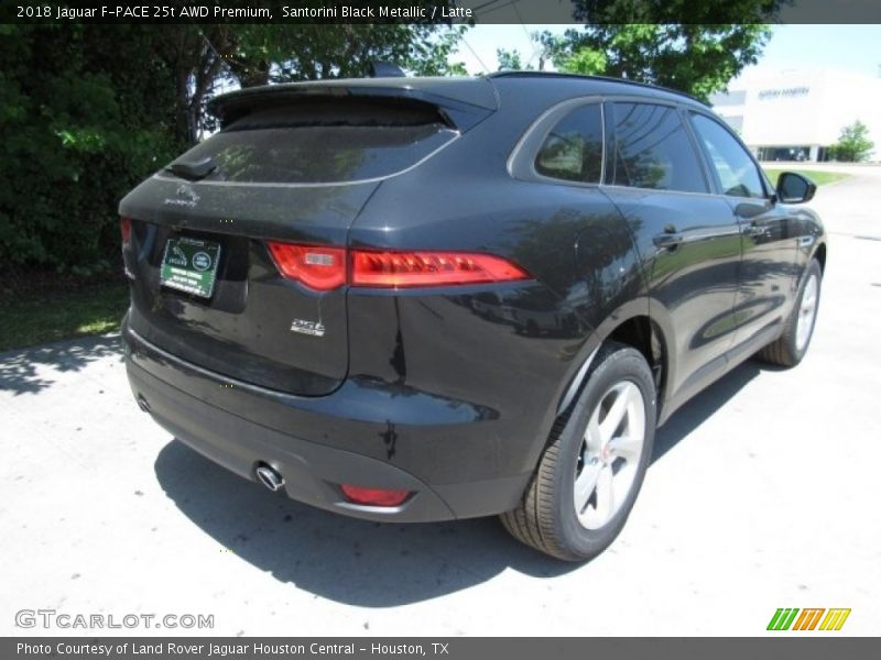 Santorini Black Metallic / Latte 2018 Jaguar F-PACE 25t AWD Premium