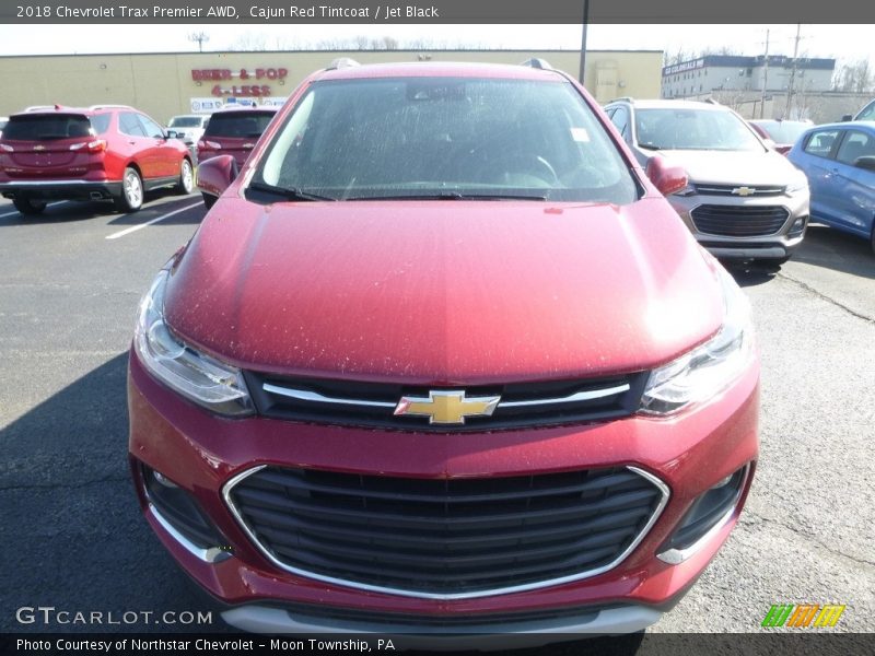 Cajun Red Tintcoat / Jet Black 2018 Chevrolet Trax Premier AWD