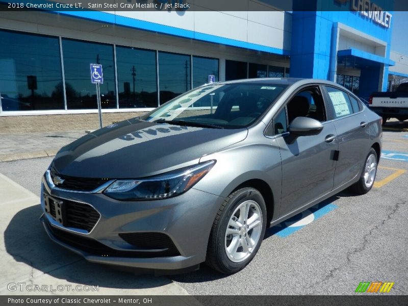 Satin Steel Gray Metallic / Jet Black 2018 Chevrolet Cruze LT