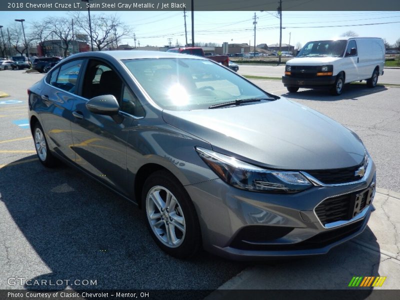 Satin Steel Gray Metallic / Jet Black 2018 Chevrolet Cruze LT