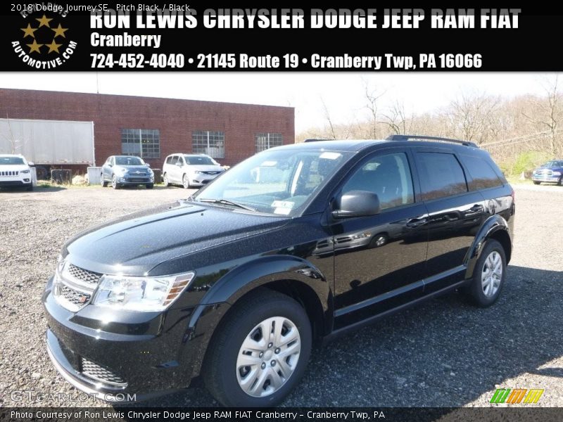 Pitch Black / Black 2018 Dodge Journey SE