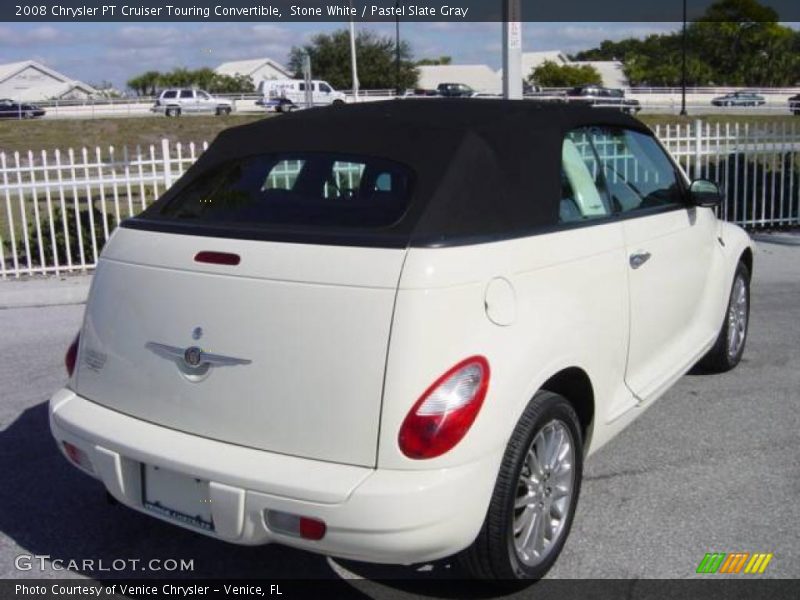 Stone White / Pastel Slate Gray 2008 Chrysler PT Cruiser Touring Convertible