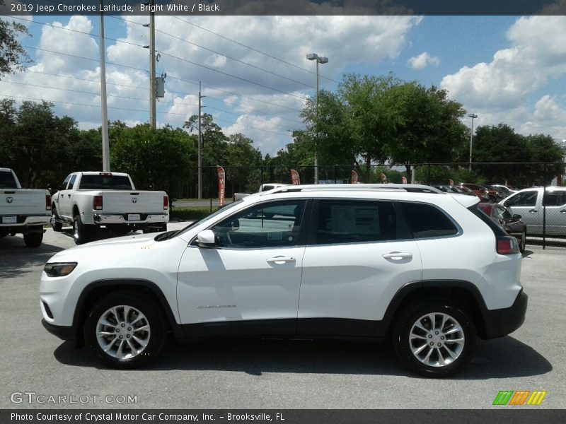 Bright White / Black 2019 Jeep Cherokee Latitude