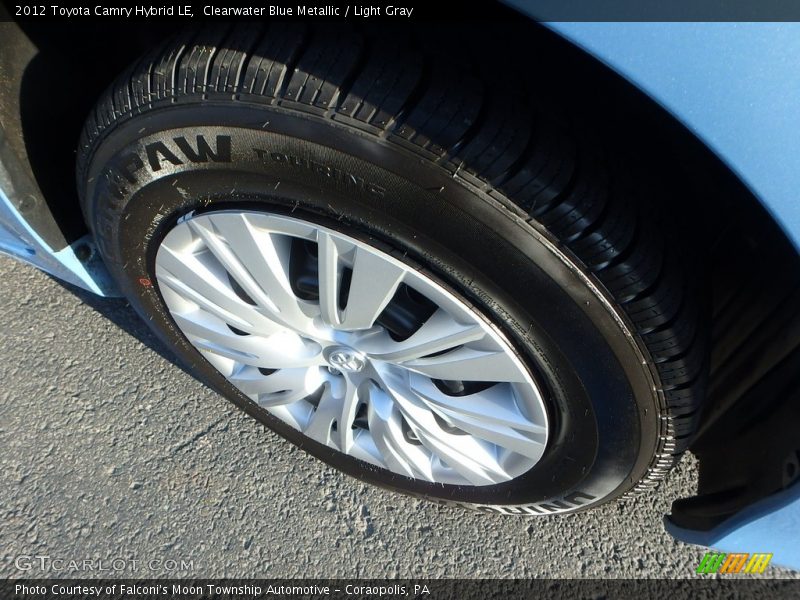 Clearwater Blue Metallic / Light Gray 2012 Toyota Camry Hybrid LE