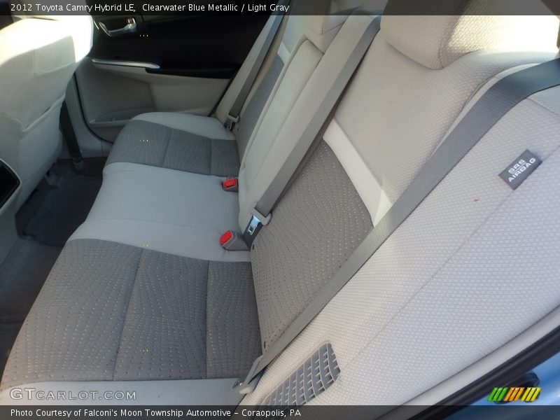 Clearwater Blue Metallic / Light Gray 2012 Toyota Camry Hybrid LE