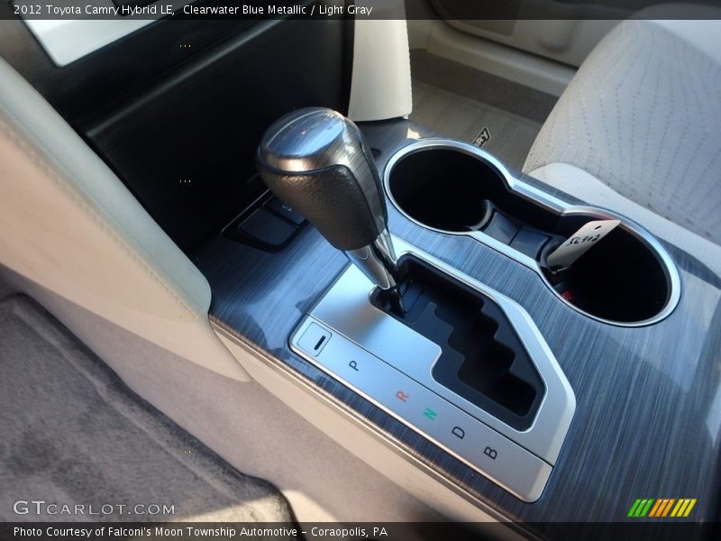 Clearwater Blue Metallic / Light Gray 2012 Toyota Camry Hybrid LE