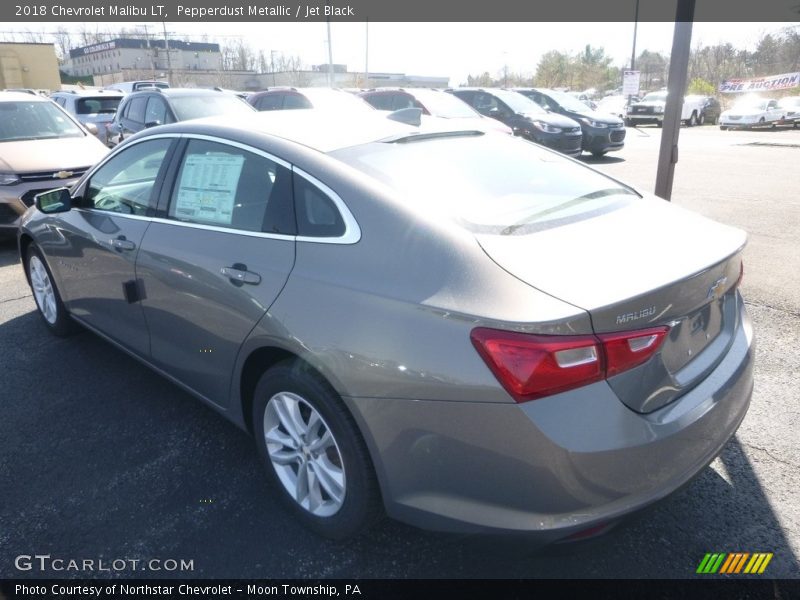 Pepperdust Metallic / Jet Black 2018 Chevrolet Malibu LT