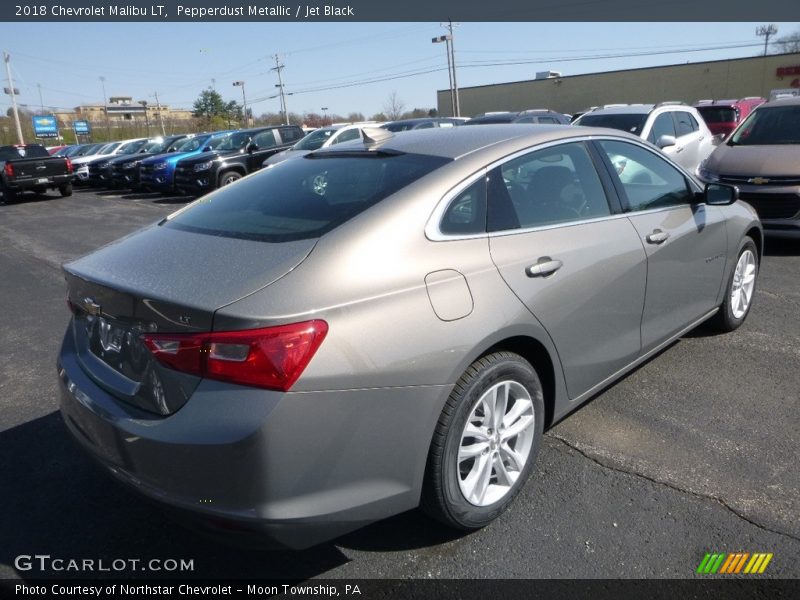 Pepperdust Metallic / Jet Black 2018 Chevrolet Malibu LT