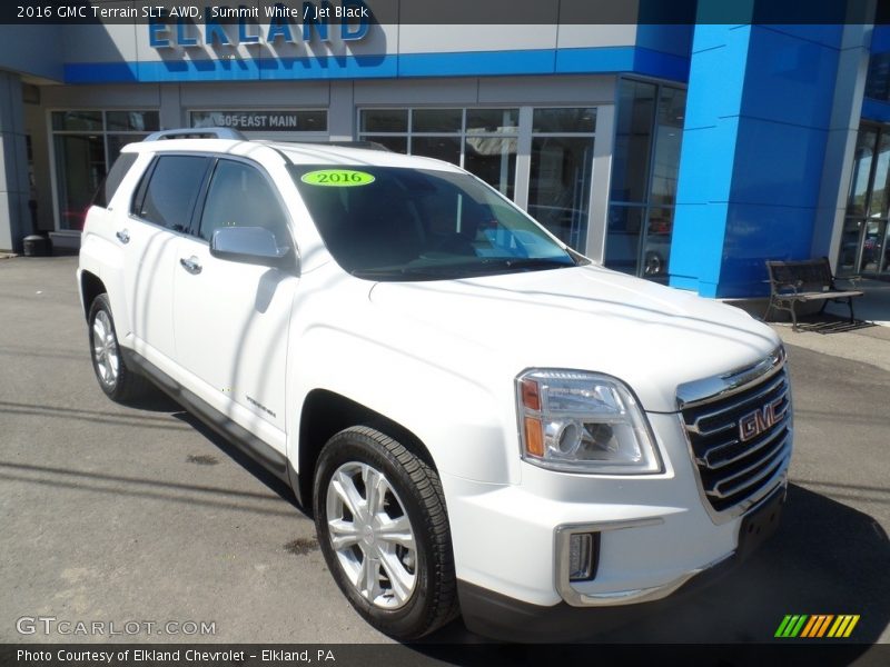 Summit White / Jet Black 2016 GMC Terrain SLT AWD