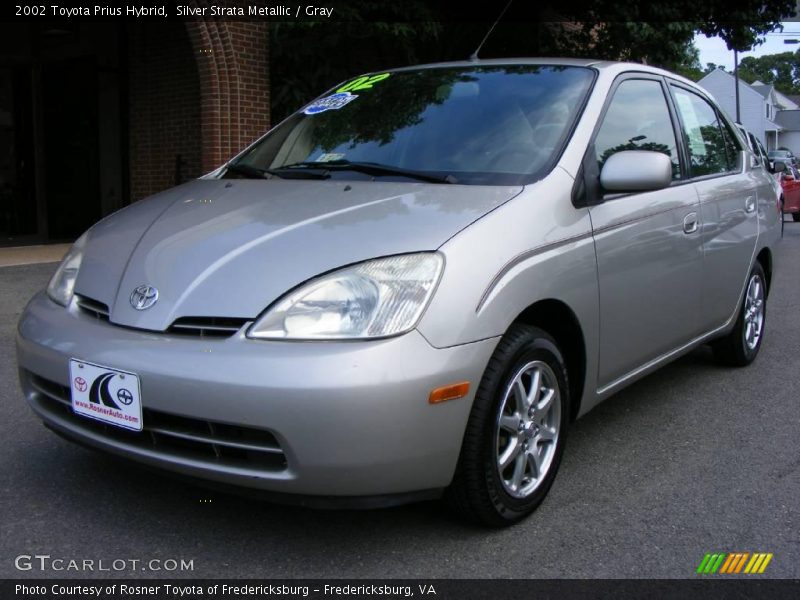 Silver Strata Metallic / Gray 2002 Toyota Prius Hybrid