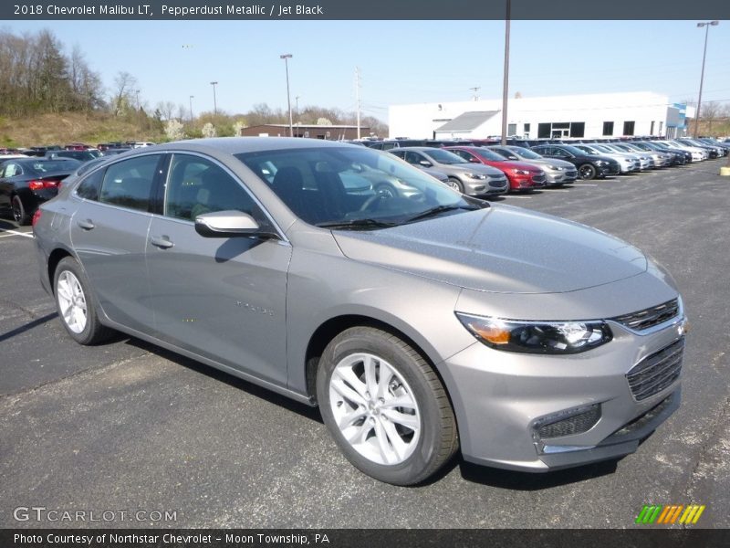 Pepperdust Metallic / Jet Black 2018 Chevrolet Malibu LT