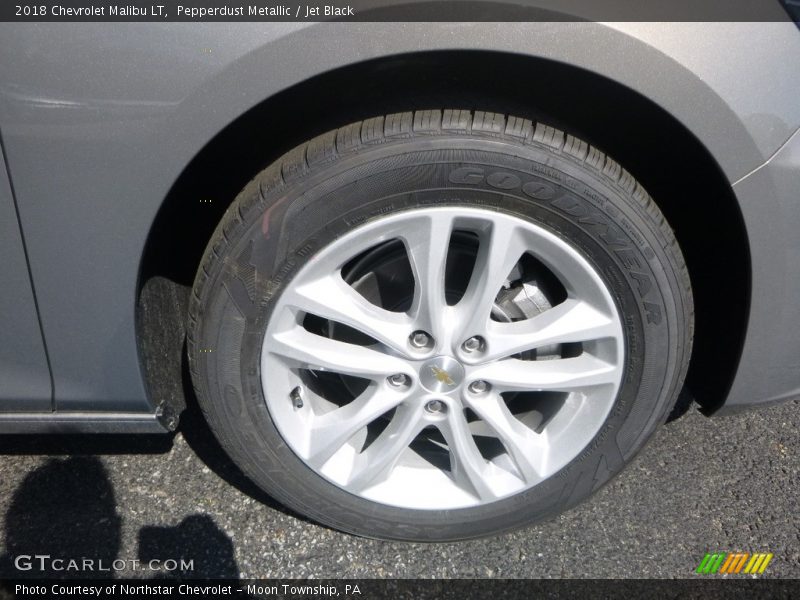 Pepperdust Metallic / Jet Black 2018 Chevrolet Malibu LT