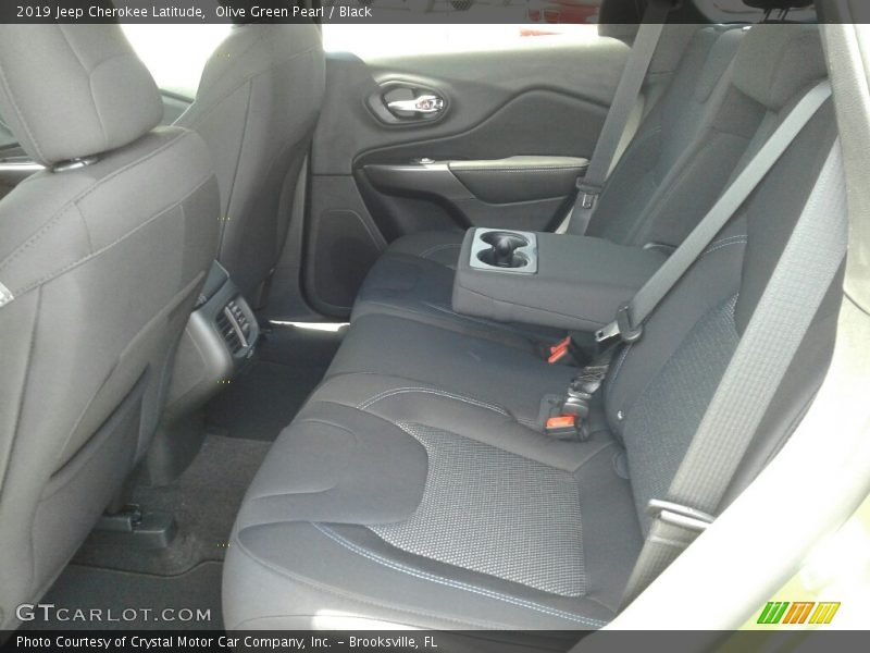 Olive Green Pearl / Black 2019 Jeep Cherokee Latitude