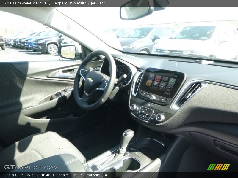 Pepperdust Metallic / Jet Black 2018 Chevrolet Malibu LT
