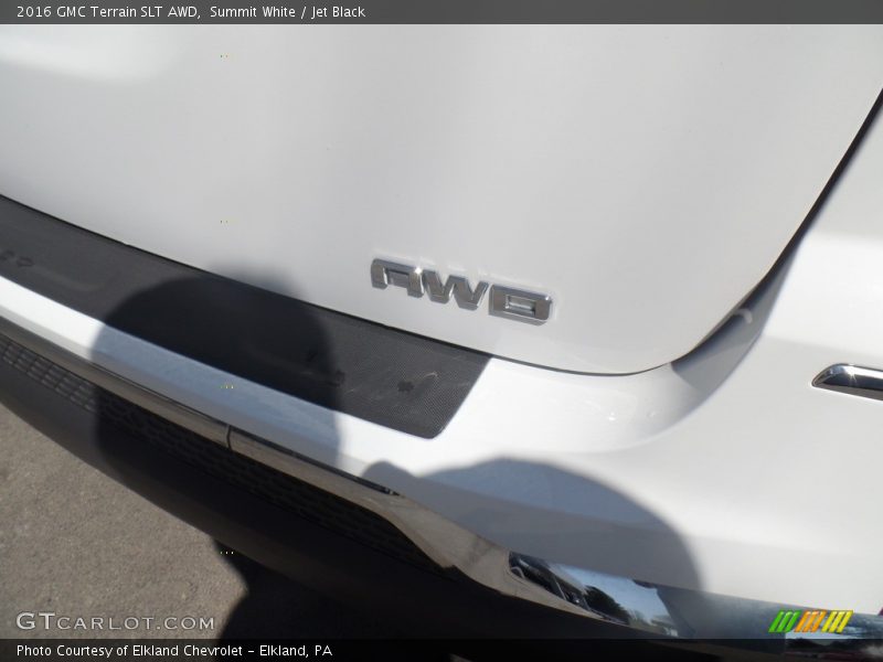 Summit White / Jet Black 2016 GMC Terrain SLT AWD