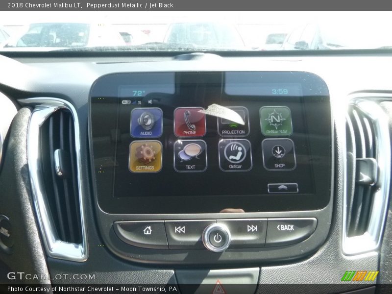 Pepperdust Metallic / Jet Black 2018 Chevrolet Malibu LT