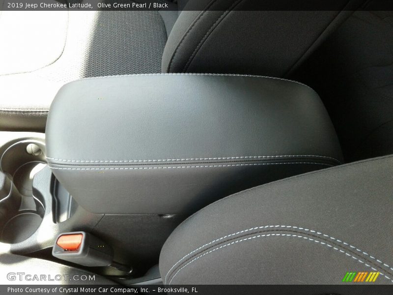 Olive Green Pearl / Black 2019 Jeep Cherokee Latitude