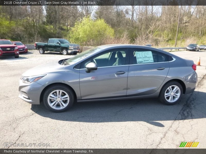 Satin Steel Gray Metallic / Jet Black 2018 Chevrolet Cruze LT