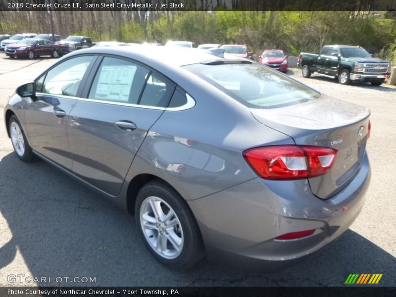 Satin Steel Gray Metallic / Jet Black 2018 Chevrolet Cruze LT